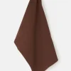 Lucy & Yak Matias - Tea Towel in Cappuccino Brown Waffle Cotton Best