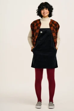 Lucy & Yak Mini Pini - Corduroy Dress in Black Best