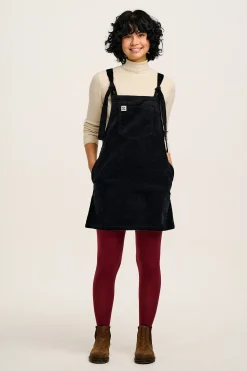 Lucy & Yak Mini Pini - Corduroy Dress in Black Best