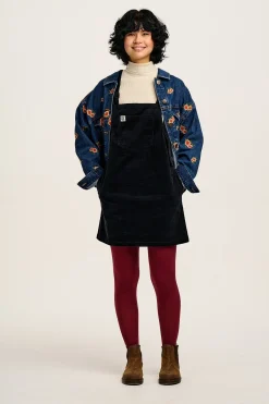 Lucy & Yak Mini Pini - Corduroy Dress in Black Best