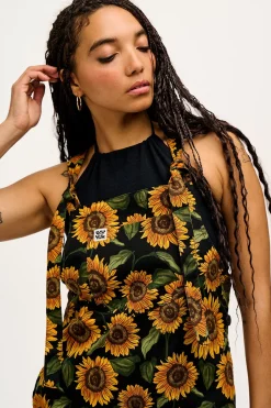 Lucy & Yak Mini Pini - Twill Dress in Sunflower Print Clearance