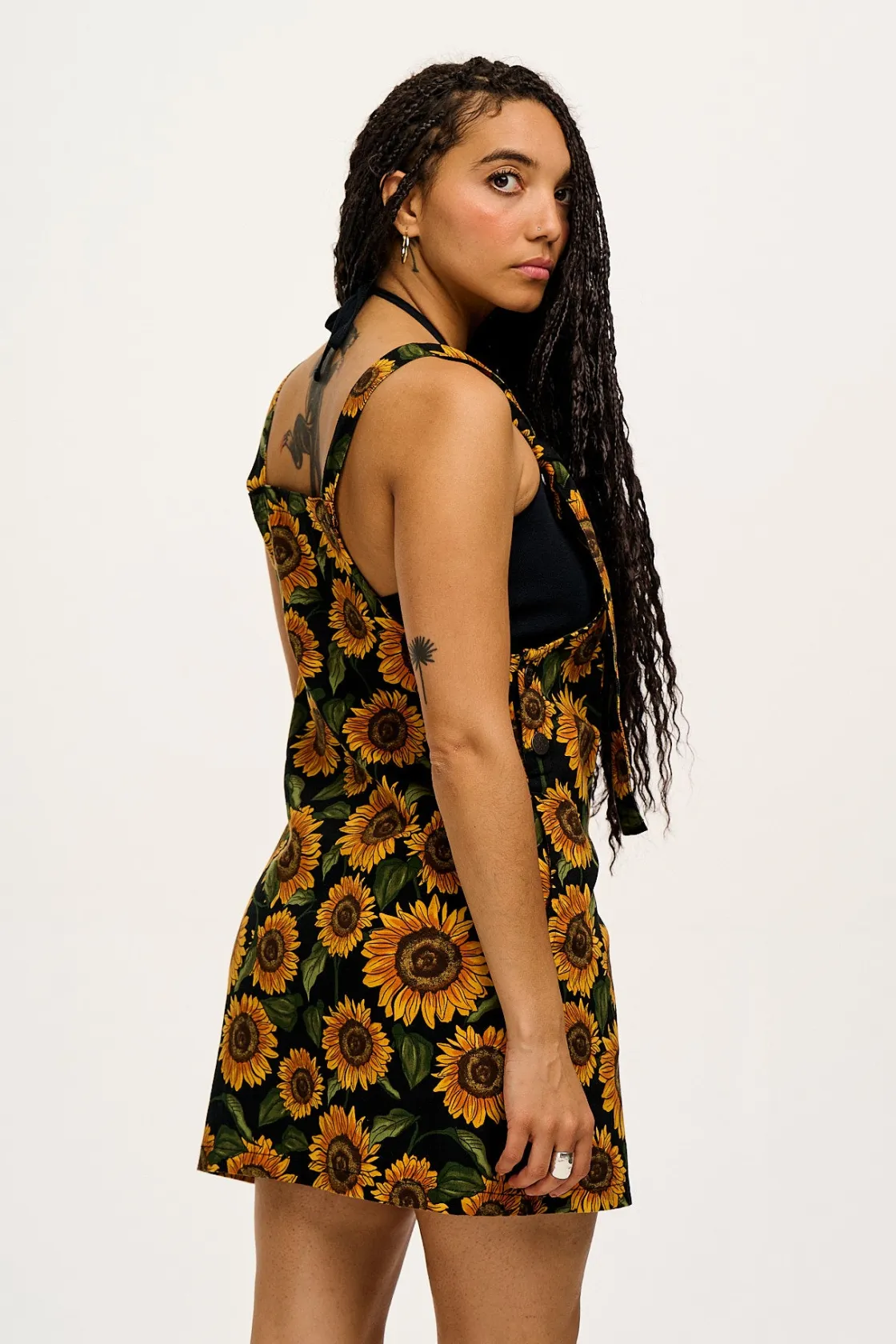 Lucy & Yak Mini Pini - Twill Dress in Sunflower Print Clearance