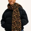 Lucy & Yak Ola - Polar Fleece Scarf in Leopard Print New