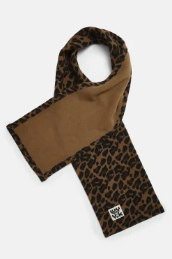 Lucy & Yak Ola - Polar Fleece Scarf in Leopard Print New