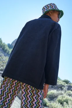 Lucy & Yak Olly - Corduroy Jacket in Black Clearance