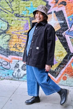 Lucy & Yak Olly - Corduroy Jacket in Black Clearance