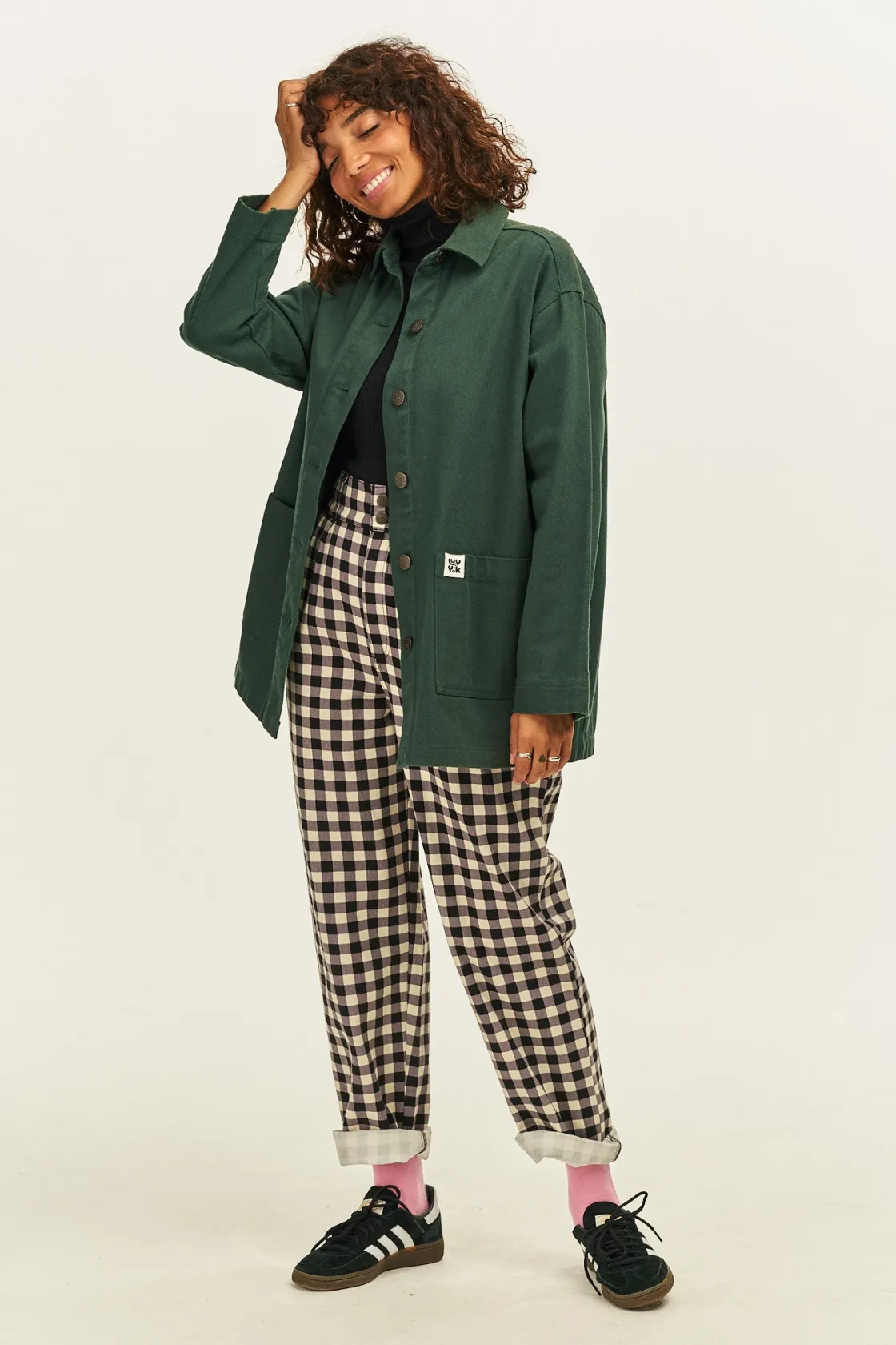 Lucy & Yak Olly - Twill Jacket in Posy Green Outlet