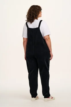 Lucy & Yak Original - Corduroy Dungarees in Black Outlet