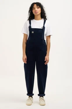 Lucy & Yak Original - Corduroy Dungarees in Sailor Blue Clearance