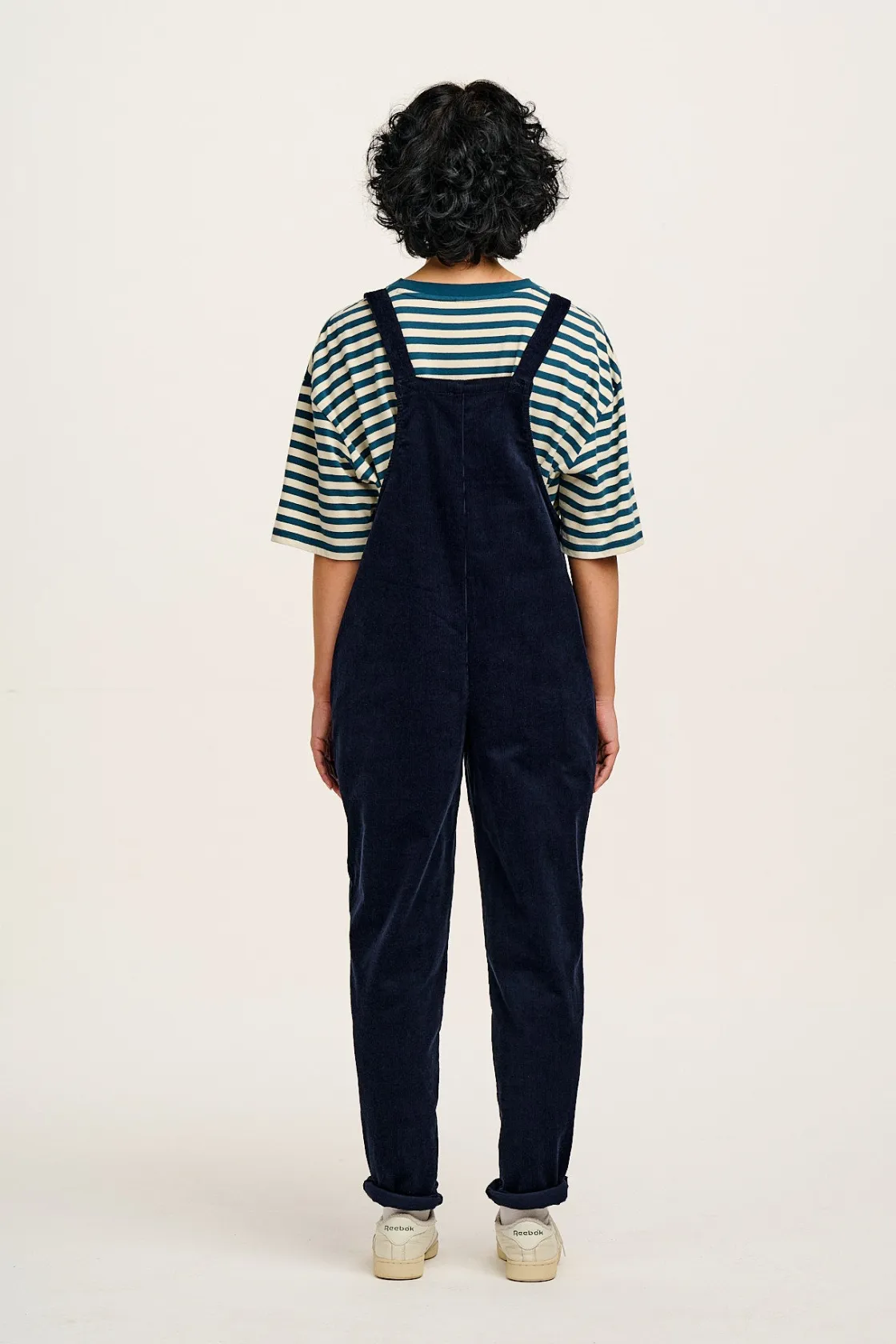 Lucy & Yak Original - Corduroy Dungarees in Sailor Blue Clearance