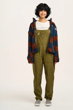 Lucy & Yak Original - Cotton Dungarees in Dark Olive Sale