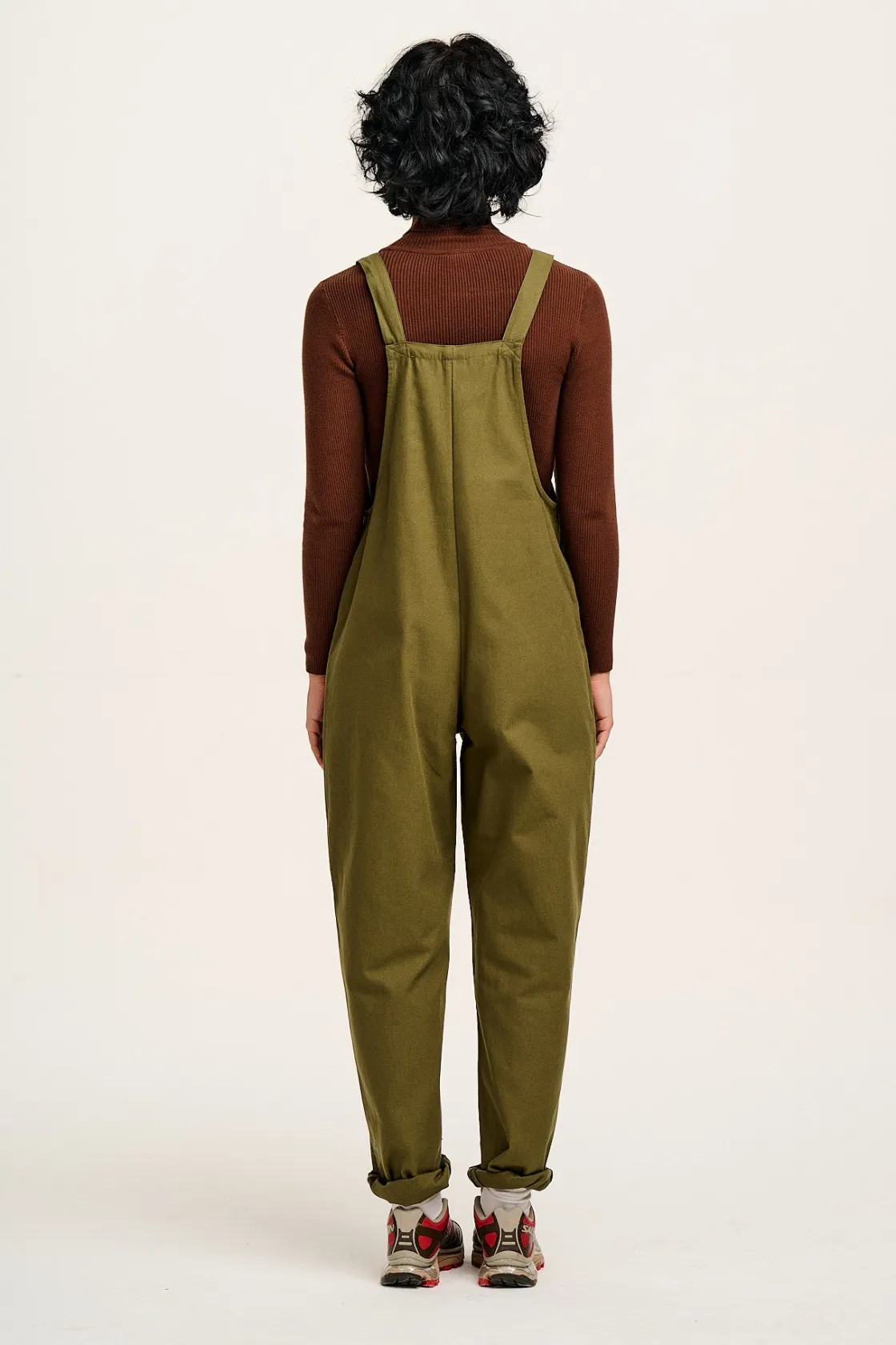 Lucy & Yak Original - Cotton Dungarees in Dark Olive Sale