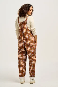 Lucy & Yak Original - Twill Dungaree in Meryl Check Print Best