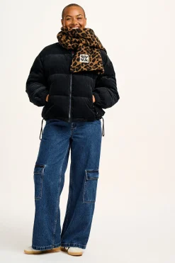 Lucy & Yak Paloma - Corduroy Puffer Jacket in Black New