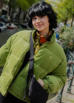 Lucy & Yak Paloma - Corduroy Puffer Jacket in Leaf Green Fashion