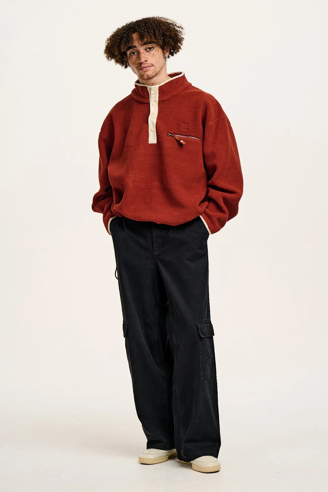 Lucy & Yak Phoenix - Cargo Trousers in Black Denim Clearance