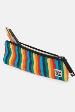 Lucy & Yak Pierra - Pencil Case Pouch in Rainbow Print Fashion