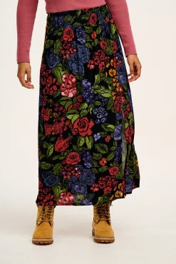 Lucy & Yak Poppy - Elasticated Waist Skirt in Maria Print Discount