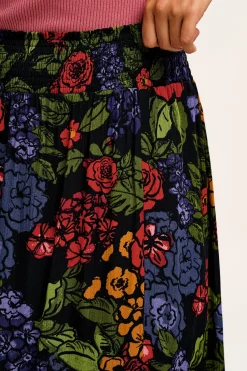 Lucy & Yak Poppy - Elasticated Waist Skirt in Maria Print Discount