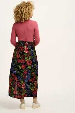 Lucy & Yak Poppy - Elasticated Waist Skirt in Maria Print Discount