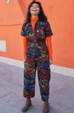 Lucy & Yak Ragan - Cotton Jumpsuit in Maria Print Sale
