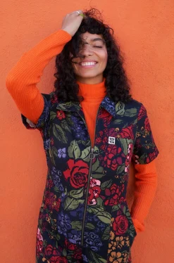 Lucy & Yak Ragan - Cotton Jumpsuit in Maria Print Sale