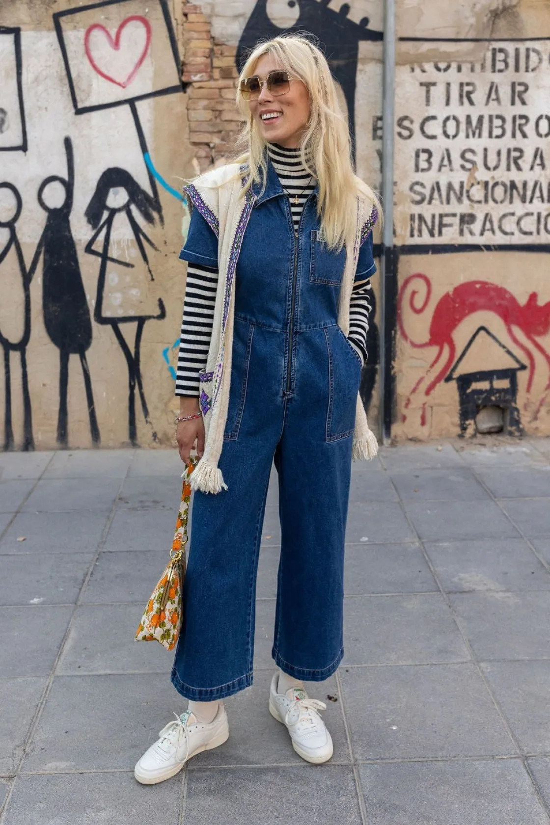Lucy & Yak Ragan - Denim Jumpsuit in Mid Wash Blue Best