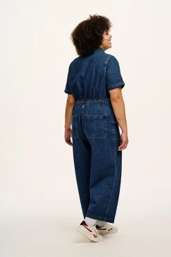 Lucy & Yak Ragan - Denim Jumpsuit in Mid Wash Blue Best