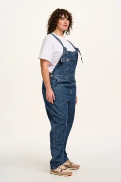 Lucy & Yak Reuben - Denim Dungarees in Mid Wash Blue Fashion