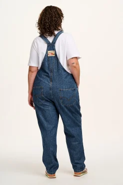 Lucy & Yak Reuben - Denim Dungarees in Mid Wash Blue Fashion