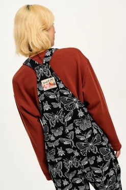Lucy & Yak Reuben - Twill Dungarees in Papilio Print Best