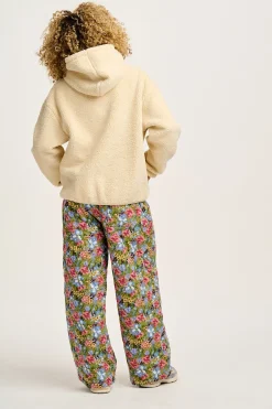 Lucy & Yak Rory - Borg Fleece Hoodie in Cream New