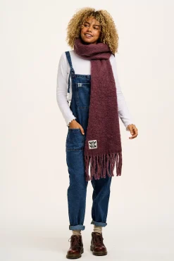 Lucy & Yak Rowan - Super Soft Scarf in Purple New