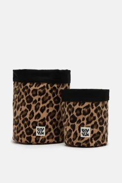 Lucy & Yak Runa - Plant Pot Covers in Leopard Corduroy Print (2 Pack) Sale