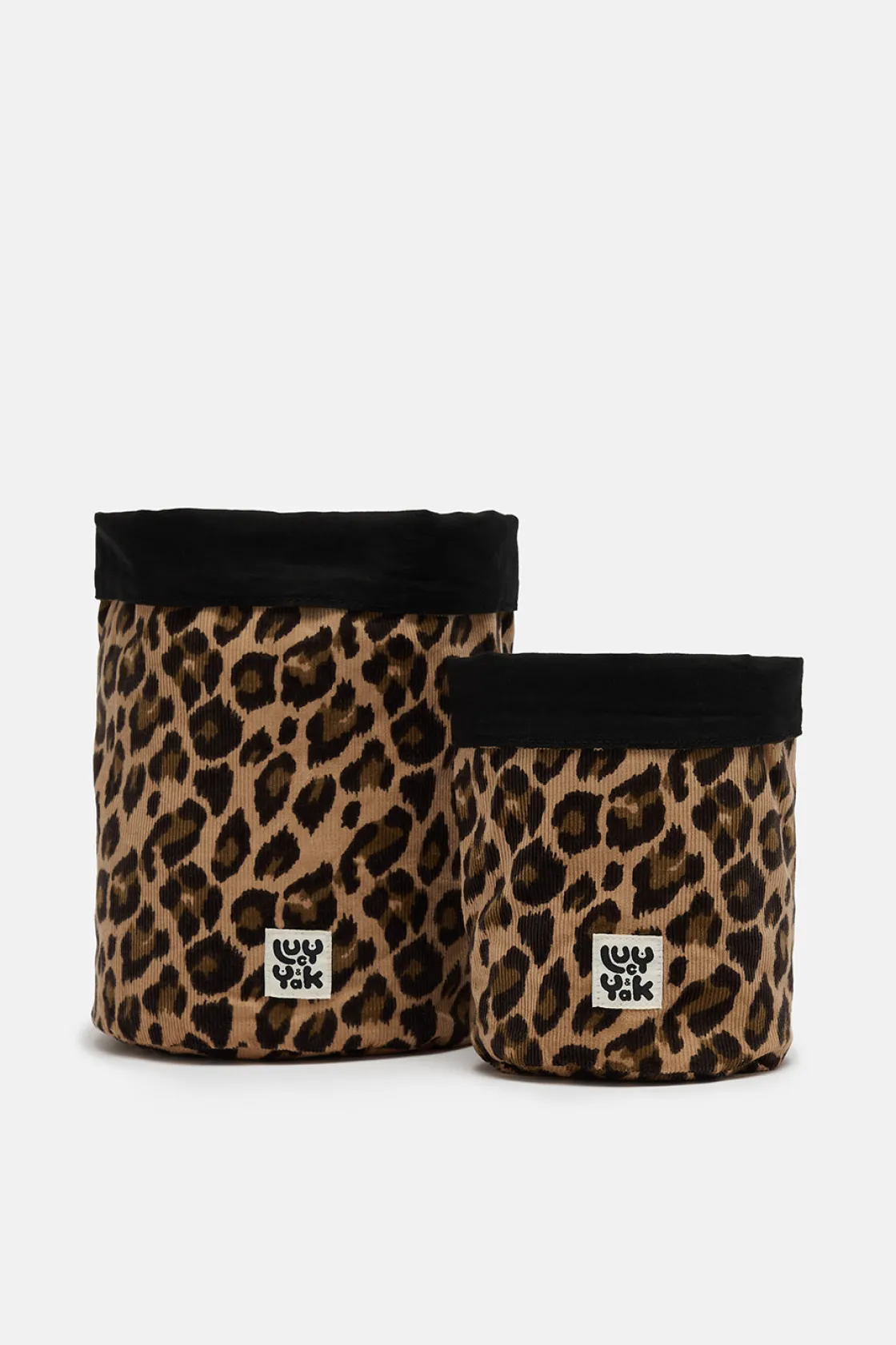 Lucy & Yak Runa - Plant Pot Covers in Leopard Corduroy Print (2 Pack) Sale