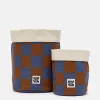 Lucy & Yak Runa - Plant Pot Covers in Chester Check Print (2 Pack) Fashion