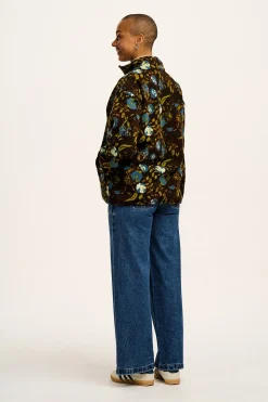 Lucy & Yak Stevie - Polar Fleece in Oak Brown Ingrid Floral Print Clearance