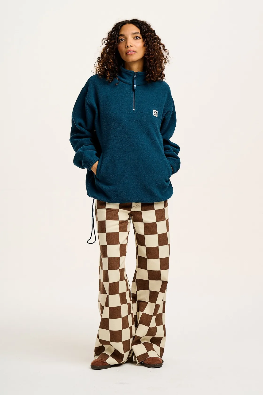 Lucy & Yak Stevie - Soft Polar Fleece in Twilight Blue Best
