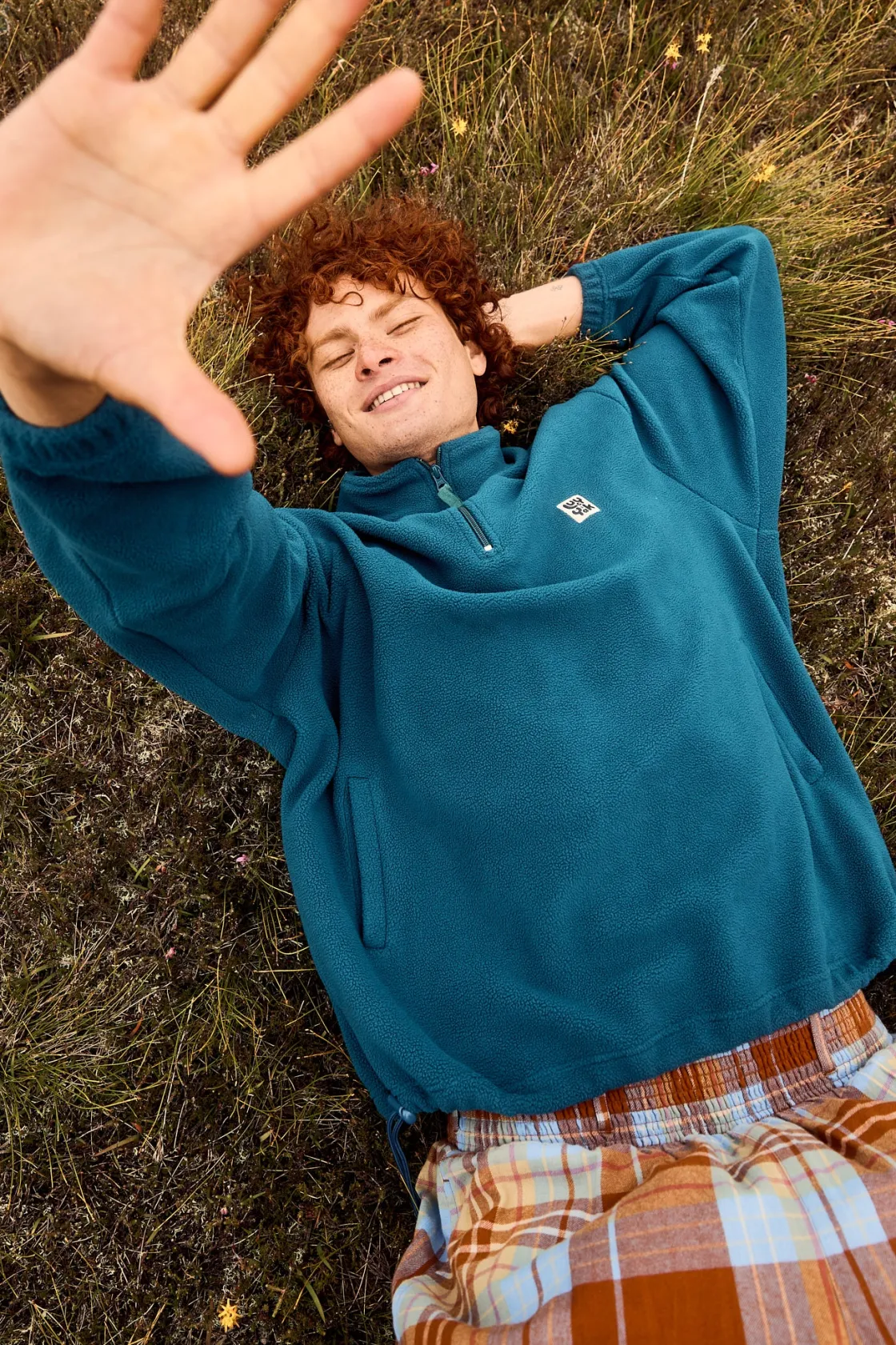 Lucy & Yak Stevie - Soft Polar Fleece in Twilight Blue Best