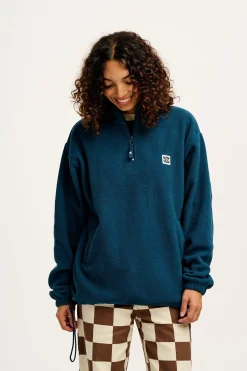 Lucy & Yak Stevie - Soft Polar Fleece in Twilight Blue Best