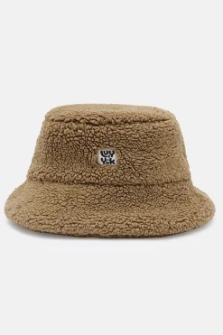 Lucy & Yak Travis - Borg Fleece Bucket Hat in Cocoa Best