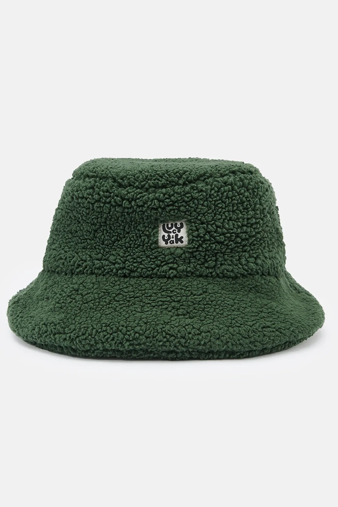 Lucy & Yak Travis - Borg Fleece Bucket Hat in Pine Green Outlet
