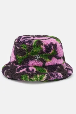 Lucy & Yak Travis - Borg Fleece Bucket Hat in Wilderly Print New